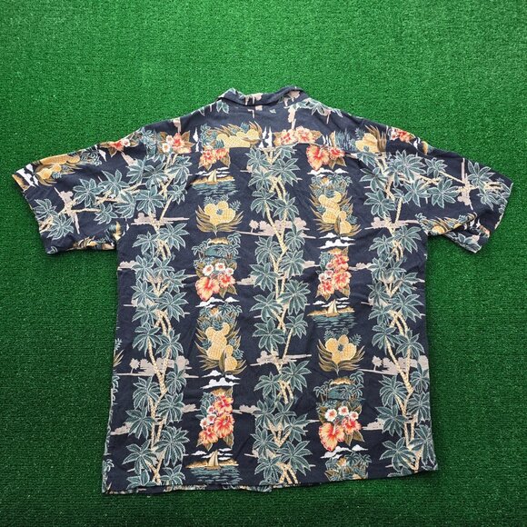 Pineapple Connection Hawaiian Shirt Mens Large 100% Rayon Summer Beach AOP - Picture 7 of 7